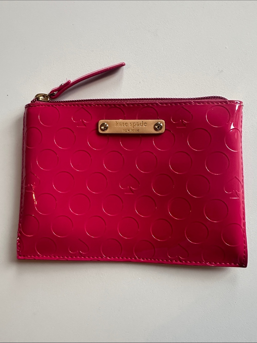 kate spade Hot Pink Zip Pouch